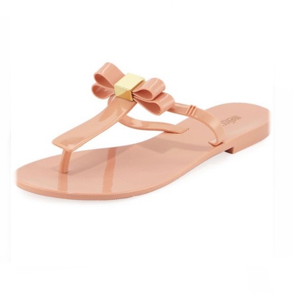 melissa bow flip flops